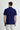 Orta Lacivert Polo Yaka Slim Fit Dar Kesim Pamuk Tişört