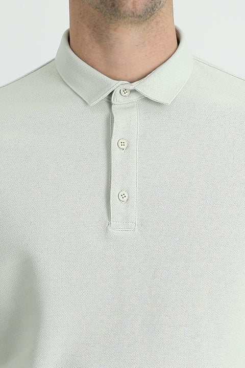 Taş Polo Yaka Slim Fit Dar Kesim Pamuk Tişört