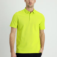 Fıstık Yeşili Polo Yaka Slim Fit Dar Kesim Pamuk Tişört