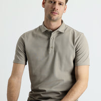 Orta Vizon Polo Yaka Slim Fit Dar Kesim Pamuk Tişört