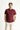 Koyu Bordo Slim Fit Dar Kesim Nakışlı Pamuk Polo Yaka Tişört