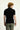 Siyah Polo Yaka Slim Fit Dar Kesim Desenli Tişört