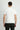 Kırık Beyaz Polo Yaka Slim Fit Dar Kesim Baskılı Pamuk Tişört