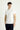 Kırık Beyaz Polo Yaka Slim Fit Dar Kesim Pamuklu Havlu Kumaş Tişört