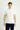 Kırık Beyaz Polo Yaka Slim Fit Dar Kesim Havlu Kumaş Pamuklu Tişört