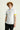 Beyaz Polo Yaka Slim Fit Dar Kesim Desenli Pamuklu Tişört