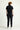 Siyah Techno-Line Slim Fit Dar Kesim Sweatpant / Eşofman Altı