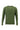 Yağ Yeşili-Olive Bisiklet Yaka Slim Fit Dar Kesim Pamuklu Triko Kazak
