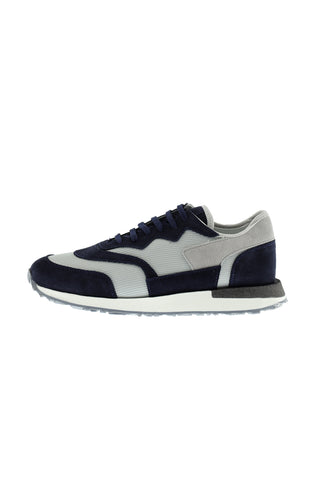  Orta Lacivert Sneaker Deri Ayakkabı
