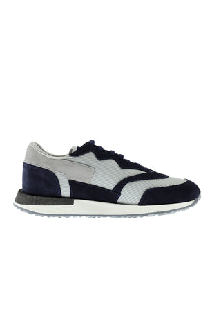  Orta Lacivert Sneaker Deri Ayakkabı