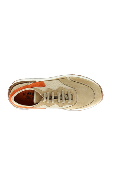 Orta Kahve Sneaker Deri Ayakkabı