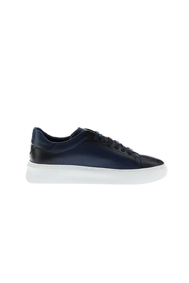 Koyu Lacivert Sneaker Deri Ayakkabı