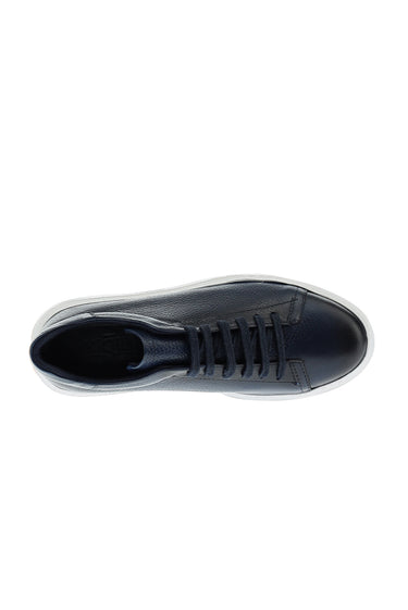 Koyu Lacivert Sneaker Deri Ayakkabı