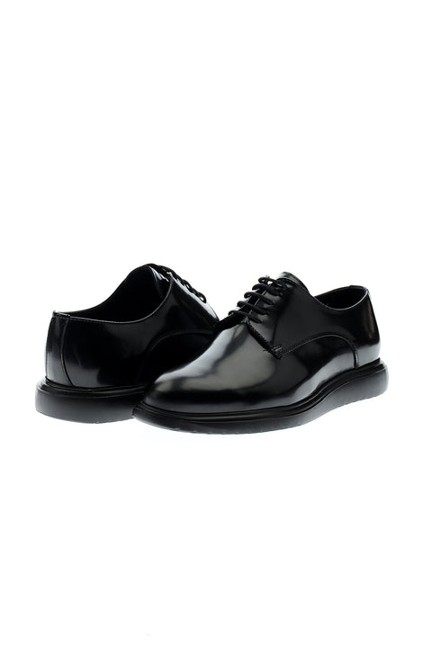 Black Patent Leather Casual Shoes