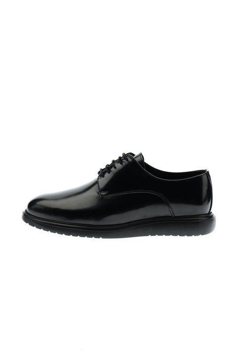 Black Patent Leather Casual Shoes