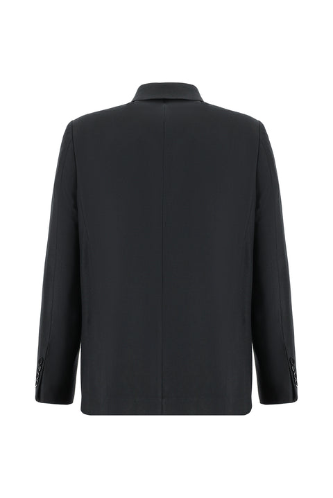 Black 7 Drop Slim Fit Classic Patterned Jacket