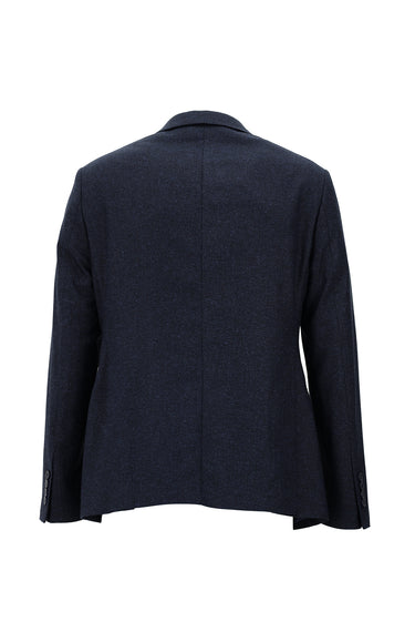 Açık Lacivert Slim Fit Dar Kesim Desenli Ceket