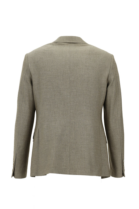 Light Mink 7 Drop Slim Fit Classic Patterned Jacket