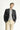  Koyu Antrasit Slim Fit Dar Kesim Spor Desenli Ceket