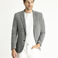 Siyah Regular Fit Pamuk Klasik Ceket