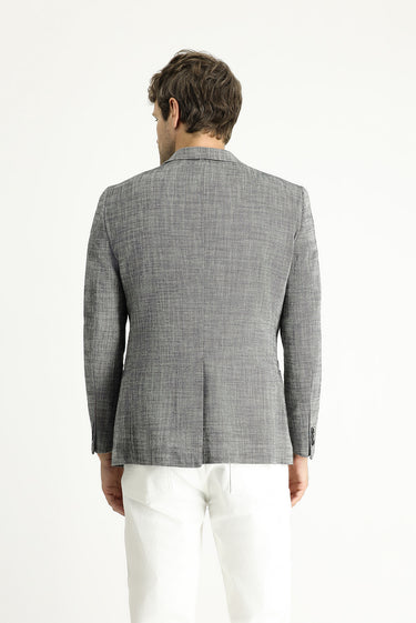 Siyah Regular Fit Pamuk Klasik Ceket