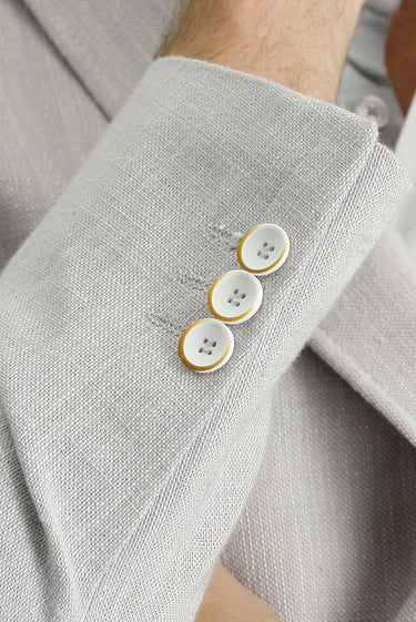 Açık Gri Slim Fit Dar Kesim Desenli Spor Pamuk Ceket