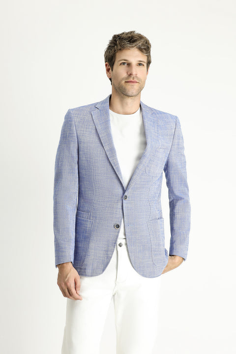 Mavi 7 Drop Slim Fit Dar Kesim Desenli Spor Pamuk Ceket