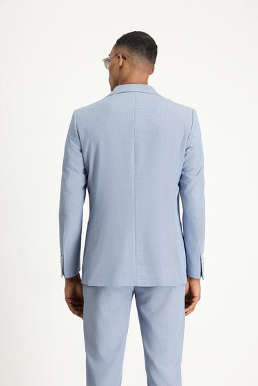 Mavi Regular Fit Desenli Gofre Ceket