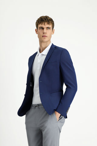  Siyah Lacivert 7 Drop Super Slim Fit Eksra Dar Kesim Gofre Ceket