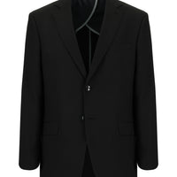 Siyah 6 Drop Regular Fit Standart Kesim Klasik Desenli Gofre Ceket