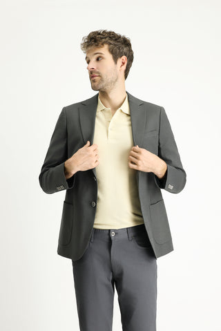  Açık Füme Regular Fit Pamuklu Spor Ceket