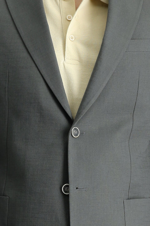 Açık Füme 6 Drop Regular Fit Standart Kesim Pamuklu Spor Ceket