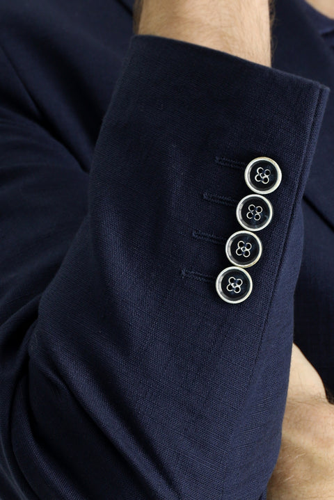 Açık Lacivert 6 Drop Regular Fit Standart Kesim Pamuklu Spor Ceket