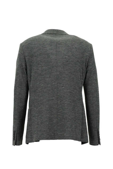 Dark Gray 7 Drop Slim Fit Narrow Cut Slimfit Straight Jacket