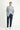 Mavi Slim Fit Dar Kesim Desenli Spor Ceket