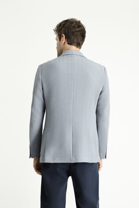 Mavi 7 Drop Slim Fit Dar Kesim Desenli Spor Ceket