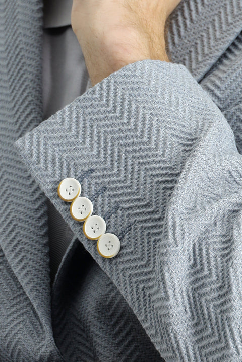 Mavi 7 Drop Slim Fit Dar Kesim Desenli Spor Ceket