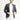 Açık Lacivert Slim Fit Dar Kesim Yünlü Keten Karışımlı Ekose Ceket