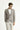 Orta Vizon Slim Fit Dar Kesim Yünlü Keten Karışımlı Ekose Ceket