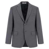 Koyu Füme Relaxed Fit Rahat Kesim Klasik Desenli Ceket