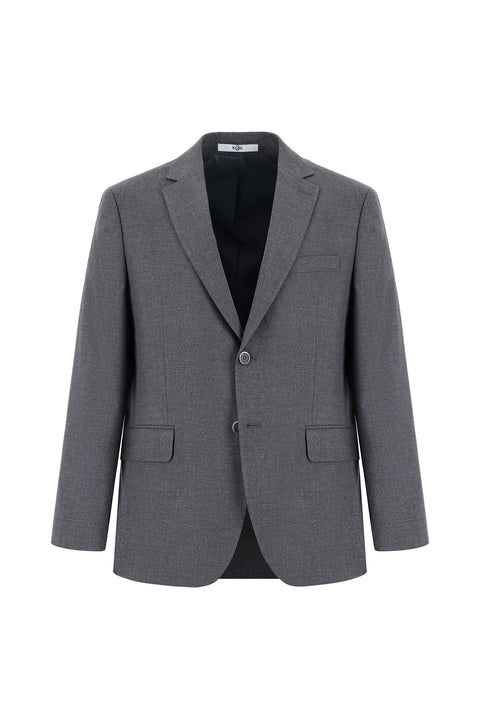 Koyu Füme 4 Drop Relaxed Fit Rahat Kesim Klasik Desenli Ceket