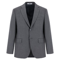 Koyu Füme 7 Drop Slim Fit Dar Kesim Klasik Desenli Ceket