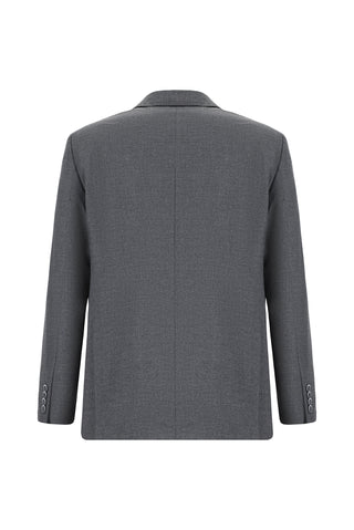  Koyu Füme Slim Fit Dar Kesim Klasik Desenli Ceket