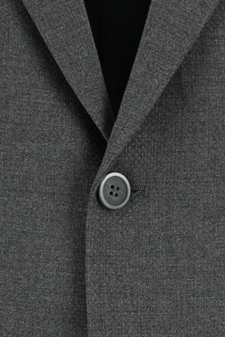  Koyu Füme 7 Drop Slim Fit Dar Kesim Klasik Desenli Ceket