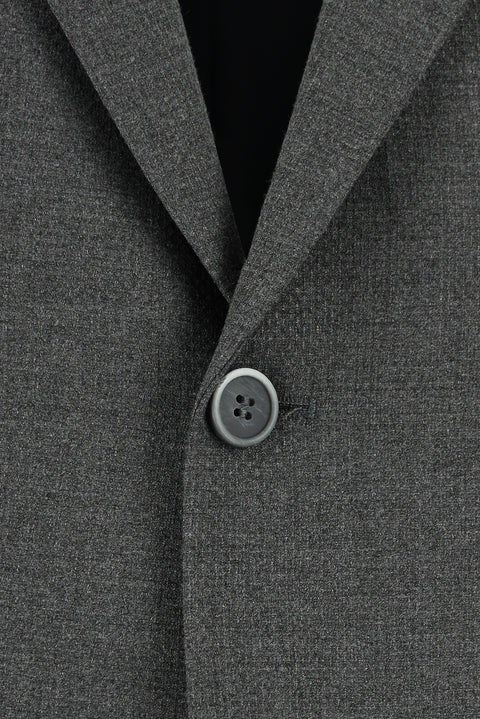 Koyu Füme 7 Drop Slim Fit Dar Kesim Klasik Desenli Ceket