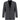 Siyah Relaxed Fit Rahat Kesim Desenli Ceket