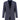Koyu Lacivert Super Slim Fit Ekstra Dar Kesim Desenli Ceket