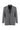 Siyah Slim Fit Dar Kesim Desenli Keten Karışımlı Ceket