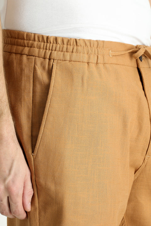 Taba 6 Drop Regular Fit Standart Kesim Beli Lastikli İpli Pamuk Jogger Pantolon