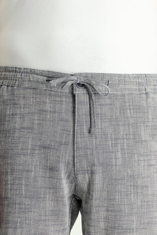  Koyu Lacivert 6 Drop Regular Fit Standart Kesim Beli Lastikli İpli Pamuk Jogger Pantolon